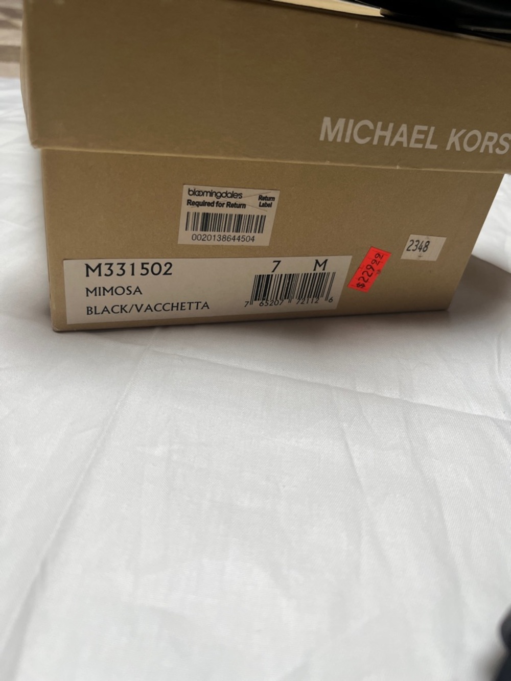 Michael Kors Black Leather Ankle-Strap Toe-Loop Sandals Sz 7** - Picture 2 of 7